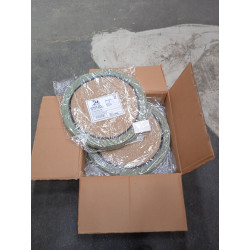 SET DE TABLE IRIS D38CM EN JONC DE MER NATUREL ET VERT