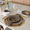 SET DE TABLE IRIS D38CM EN JONC DE MER NATUREL ET JAUNE