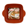 PLAT À FOUR OCTAVE CARRÉ 24CM 1.2L EN GRÈS TERRACOTTA