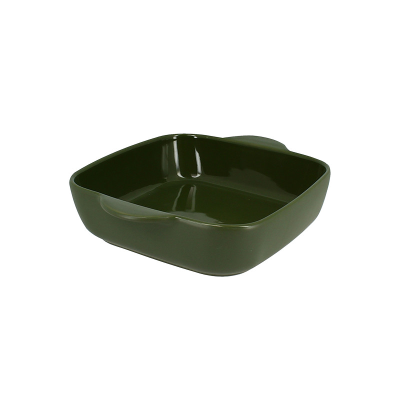 PLAT À FOUR OCTAVE CARRÉ 24CM 1.2L EN GRÈS VERT