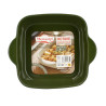 PLAT À FOUR OCTAVE CARRÉ 24CM 1.2L EN GRÈS VERT
