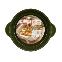 PLAT À FOUR OCTAVE ROND 20CM 950ML EN GRÈS VERT