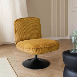 FAUTEUIL PIVOTANT VELOUR...