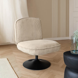 FAUTEUIL PIVOTANT VELOUR...