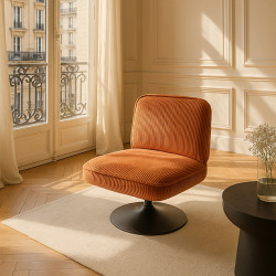 FAUTEUIL PIVOTANT VELOUR...