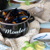 MARMITE À MOULES 24CM 5L AVEC ÉCRITURE