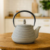 THÉIÈRE SENCHA 1L EN FONTE GRISE AVEC FILTRE INOX AMOVIBLE