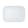COUVERCLE RECTANGULAIRE FOOD BOX 186X137MM BLANC  POLYPROPYLENE