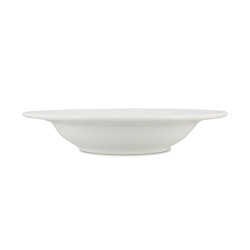 ASSIETTE CREUSE THERA 22.5CM EN PORCELAINE BLANCHE