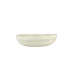 ASSIETTE CREUSE ORA 21CM EN PORCELAINE BEIGE