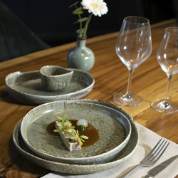 ASSIETTE PLATE SIGMA 27.5CM EN PORCELAINE