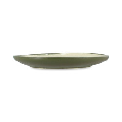 ASSIETTE PLATE OLI 27.5CM EN GRÈS VERT
