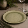 ASSIETTE PLATE OLI 27.5CM EN GRÈS VERT