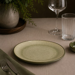 ASSIETTE À DESSERT OLI 22CM EN GRÈS VERT