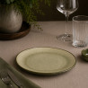 ASSIETTE À DESSERT OLI 22CM EN GRÈS VERT