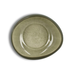 ASSIETTE COUPE OLI D20.5CM 1.4L EN GRÈS VERT