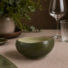 ASSIETTE COUPE OLI D15.5CM 60CL EN GRÈS VERT