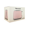 GRILLE PAIN RETRO 2 TRANCHES EN ACIER INOXYDABLE ROSE