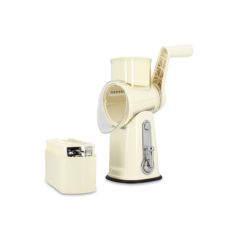 MANDOLINE ROTATIVE EN POLYPROPYLÈNE ET ACIER INOXYDABLE
