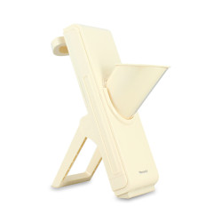 MANDOLINE VERTICALE EN POLYPROPYLÈNE GRIS ET ACIER INOXYDABLE