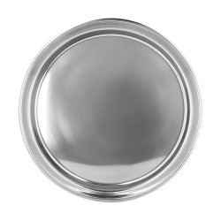 PLATEAU ROND DIAMÈTRE 40CM EN ACIER INOXYDABLE