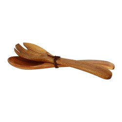SET DE 2 COUVERT À SALADE COPA 30.5CM EN BOIS D'ACACIA