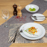 ASSIETTE CREUSE BOSS 18CM EN PORCELAINE BLANCHE