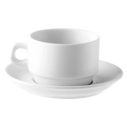 SOUS TASSE 12CM HEL PORCELAINE BLANCHE