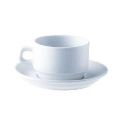 SOUS TASSE 13.5CM HEL PORCELAINE BLANCHE