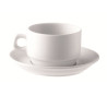 SOUCOUPE HEL 16CM EN PORCELAINE BLANCHE
