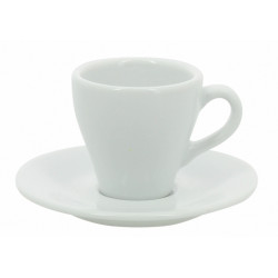 SOUS TASSE PAULA 12CM PORCELAINE BLANCHE