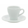 SOUS TASSE PAULA 12CM PORCELAINE BLANCHE