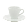 SOUCOUPE  PAULA 14CM PORCELAINE BLANCHE