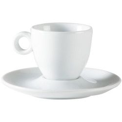 SOUCOUPE 12.5CM BOLA PORCELAINE BLANCHE