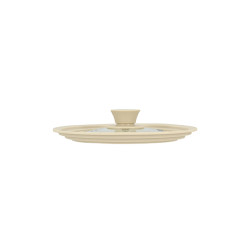 COUVERCLE MULTI TAILLE 16/18/20CM EN VERRE TREMPÉ ET SILICONE BEIGE