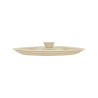COUVERCLE MULTI TAILLE 22/24/26CM EN VERRE TREMPÉ ET SILICONE BEIGE