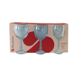 LOT DE 3 VERRES À PIEDS...