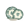ASSIETTE PLATE FAUSTINE 26CM EN GRÈS VERT