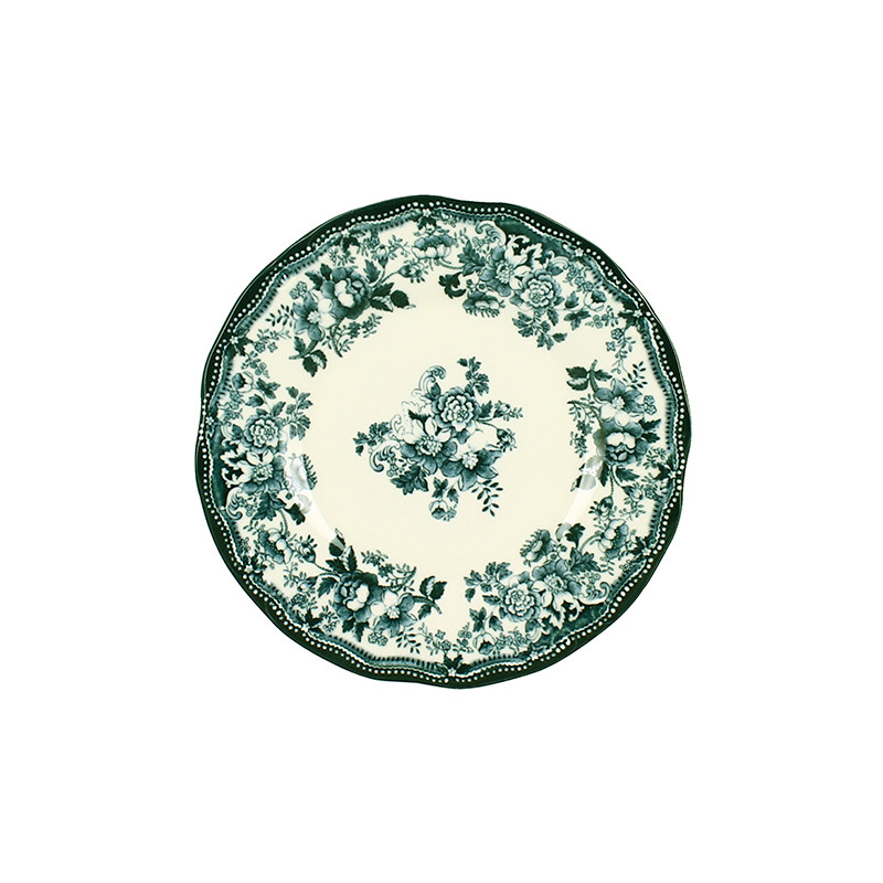ASSIETTE À DESSERT FAUSTINE 21CM EN GRÈS VERT