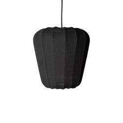 SUSPENSION EN FIL DE COTON ET MÉTAL NOIR Ø 34 X H 33 CM ALBA