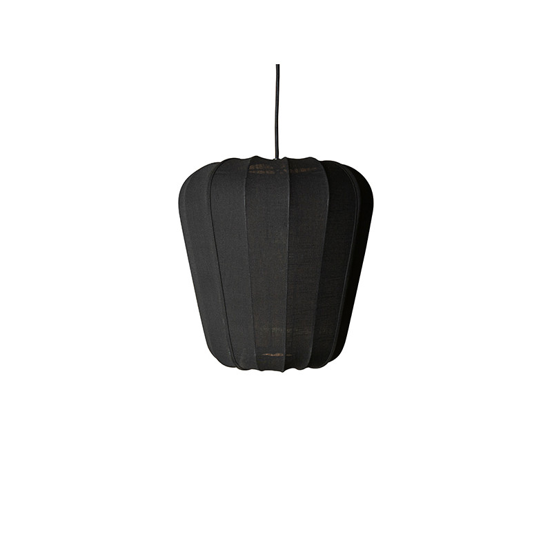 SUSPENSION EN FIL DE COTON ET MÉTAL NOIR Ø 34 X H 33 CM ALBA