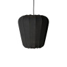 SUSPENSION EN FIL DE COTON ET MÉTAL NOIR Ø 34 X H 33 CM ALBA
