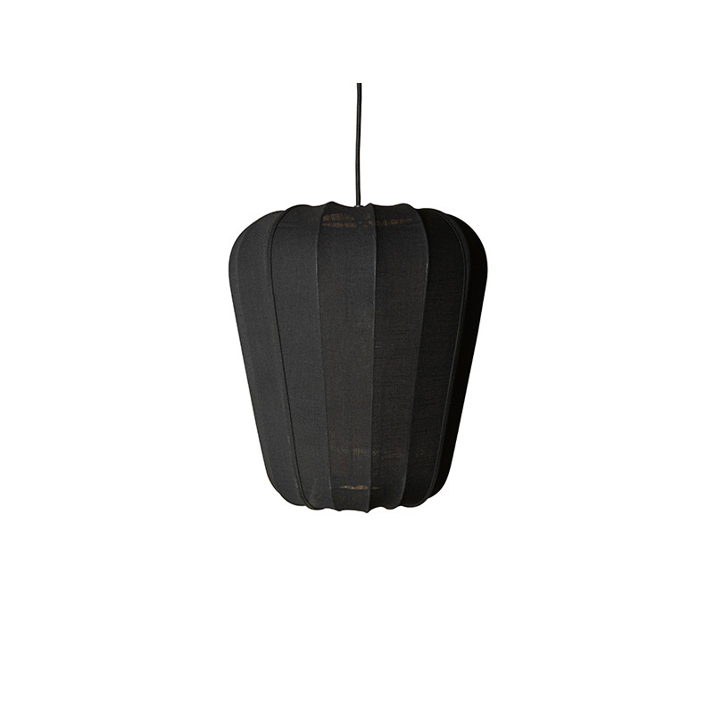 SUSPENSION EN FIL DE COTON ET MÉTAL NOIR D35XH39CM ALBA