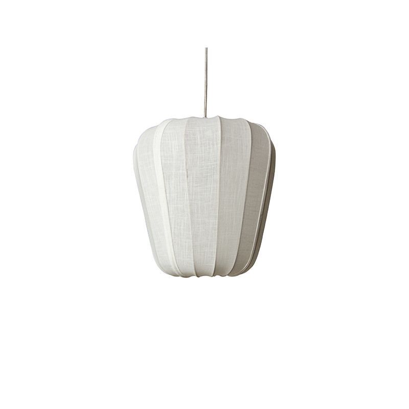 SUSPENSION EN FIL DE COTON  ET MÉTAL BLANC D34XH33CM ALBA