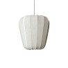 SUSPENSION EN FIL DE COTON  ET MÉTAL BLANC D34XH33CM ALBA