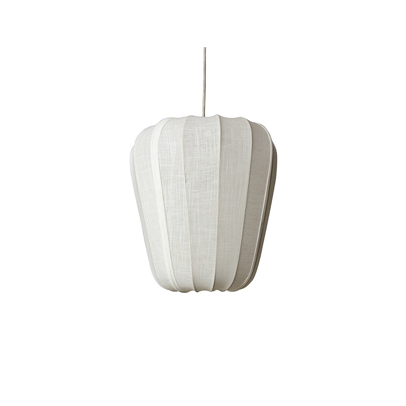 SUSPENSION EN FIL DE COTON ET MÉTAL BLANC D35XH39CM ALBA
