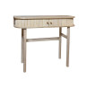 CONSOLE EN BOIS  DE PIN NATUREL AVEC DEUX PORTES 100X35X80CM HECTOR