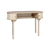 BUREAU EN BOIS DE PIN NATUREL AVEC DEUX PORTES 120X50X80CM HECTOR
