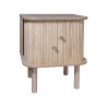 MEUBLE D'APPOINT BOIS DE PIN NATUREL AVEC PORTES 50X39X55CM HECTOR