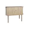 BAHUT EN BOIS DE PIN NATUREL AVEC DEUX PORTES 95X39X75CM HECTOR